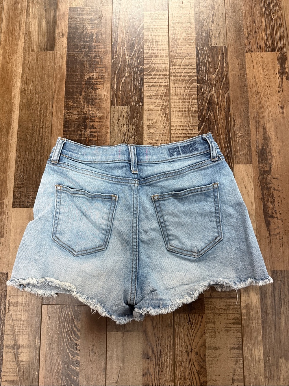 PINK Victoria's Secret Light Wash Denim Cutoff Shorts - Women's